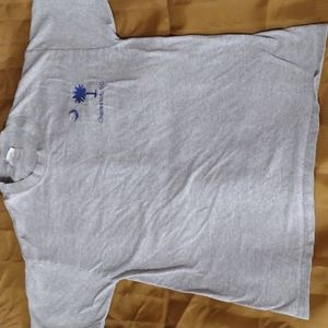 Tshirt with South Carolina state flag palmetto tree and ¼ moon, Charleston SC